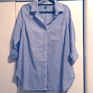 NWT Old Navy Striped Collared Button-up Shirt